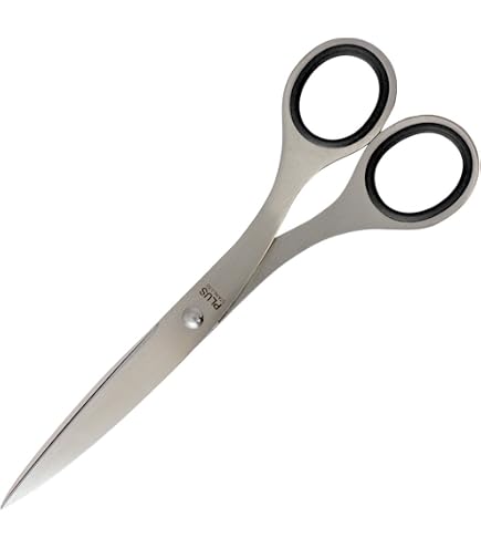 PLUS SC-185TR Twist Ring Stainless Steel Scissors - Extra Black, Japan Import (Office & Craft Scissors)