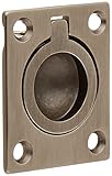 Baldwin 0392.151 1.25-Inch x 1.5-Inch Flush Ring Pull, Antique Nickel [並行輸入品]