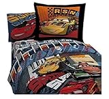Disney Pixar Cars Twin Sheet Set 3 Pc RSN "RACING SPORTS NETWORK" [並行輸入品]