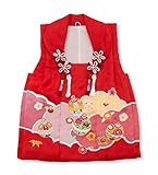 七五三 3歳 三歳 正絹 被布コート 単品 女の子 赤 毬 まり 着物 子供 3390-00032