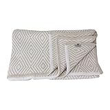 Kashwere カシウェア 国内検針済 Throw - Diamond Pattern - Lt Weight ダイヤモンドパターン ブランケット モルトＸホワイト T-20-825-52