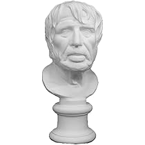 セネカ　石膏像　高さ48cm、幅22cm、奥行き26cm セネカ 石膏像 高さ48cm、幅22cm、奥行き26cm