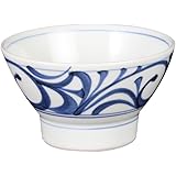 梅山窯 砥部焼 くらわんか茶碗(大) 唐草