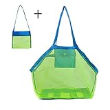 i-choiceサンドビーチバッグビーチおもちゃプールおもちゃバッグメッシュストレージバッグ子供用Small & Midium &大きいサイズ(大)