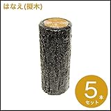 プラ擬木 はなえ80 樹脂製擬木 一本杭 H200 プラスティック擬木 お庭の縁取り 花壇　お庭の間仕切 花壇材 (5本セット)