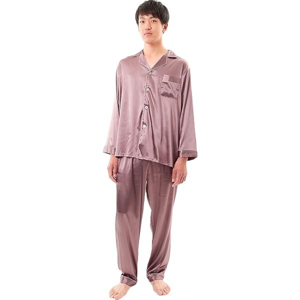 ギフツオブブリリアンス　長袖 パジャマ XL シルク100% Amazon | [ギフツオブブリリアンス] シルクパジャマ 紳士 シルク