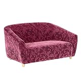 arne ソファー ロータイプ 幅125 奥行75 高さ66 座面高30cm 二人がけソファ Ballon 2人掛け モケット ミカエル柄 パープルピンク