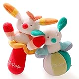 Shiloh Rattle Plush Toy Lovely Kid Children幼児人形インテリジェンスDevelopmentalギフト動物