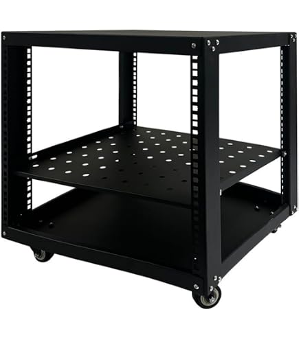 Amazon.co.jp: VEVOR 12U オープンフレームサーバーラック、23~40