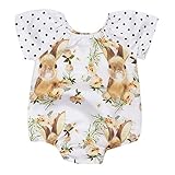 Bestjpshop 子供服　ベビー服　　半袖 　超可愛いウサギ　幼児　赤ちゃん　新生児パジャマ　ロンパース　カバーオール　出産祝い/プレゼント　春夏
