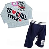ガールズベビージャンパー|コート[Pianissimo(ピアニッシモ)]現品限り！女の子|長Tシャツ|パンツ2点入中身の見える福袋(長Tシャツ|パンツ)80cm|A柄