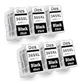 キヤノン Canon 用 インク BC-365 互換 詰め替えインク BC-365BK BC-365XL(ブラック)×6 計6本【大容量タイプ/残量表示/三年保証】対応機種: PIXUS TS3530