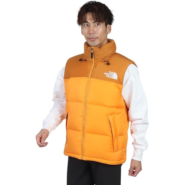 THE NORTH FACE ダウンベスト　黄色 700 70's 茶タグ THE NORTH FACE リップストップ ダウンベスト