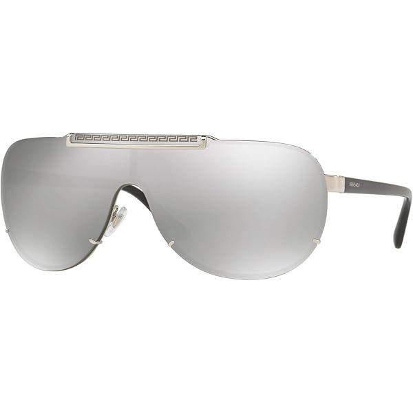 VERSACE シルバー サングラス Amazon | Versace VE 2243 男性 サングラス RUTHENIUM/GREY 43
