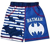バットマン　男の子用スイムパンツ【w2318】90cm ブルー×ホワイト