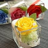 【ベルシック】 プリザーブドフラワー　PURE・イエロー　枯れないお花　お祝・お見舞い　　　＜即日出荷＞＜送料無料（一部地域を除き）＞ (イエロー)