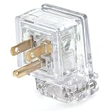 Woodhead 85050 Safeway Plug, Hospital Duty, Right Angle, Straight Blade, 2 Poles, 3 Wires, NEMA 5-15