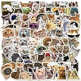 ねこステッカーセット 100枚 キャット防水ステッカー 猫シールパック にゃんちゃんブランドステッカー スーツケース 車 バイク ヘルメット スケボー ギターなどに適用