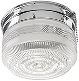 Boston Harbor F13CH01SW-6859CL3 1-Light Flush Chrome Ceiling Fixture [並行輸入品]