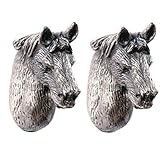 a.bクルー2パックヴィンテージスタイルtin-lead合金動物キャビネット食器棚引き出しノブ Screw Length: 4.5cm/1.77" ブラック ABC-60902WQZ30