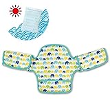 首かっくんにならないヘッドサポート&よだれパッド (エレファント・グリーン)