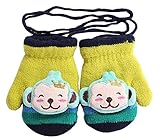 文字列[モンキー]とベビーキッズ漫画の装飾冬暖かいミトン手袋