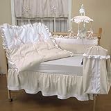 Baby Doll Bedding Regal Pique Crib Bedding Set, Ivory by BabyDoll Bedding