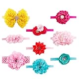 Emithaベビー美しいフラワーヘッドバンドヘアアクセサリー9スタイルマルチパック