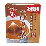 国太楼 お徳用 豊かな香り ほうじ茶 三角ティーバッグ 100g(50袋)×3個