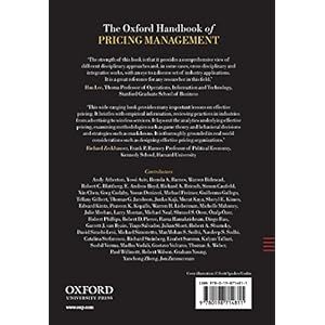 The Oxford Handbook of Pricing Management (Oxford Handbook in Finance)