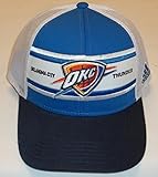 Oklahoma City Thunder Adidas NBA Truckerスナップホワイト帽子(大人用Oneサイズ)