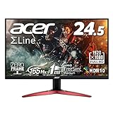 日本エイサー Acer ゲーミングモニター SigmaLine KG251QSbmiipx 24.5インチ VA 非光沢 フルHD 165H