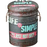 AZUMAYA ペール缶スツール ブラック JAM-231B