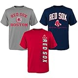 MLBユースBoys 8 – 20レッドソックス3piece Teeセット、XL ( 18 )、アソートカラー