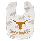 NCAAカレッジFull Color Mesh Baby Bibs ( Texas Longhorns )