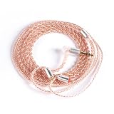 【KBEAR 4860】2pin 3.5mmリケーブル 4芯純銅 ケーブル 3.5mmイヤホンアップグレードケーブル イヤフォン交換ケーブル ZSN/ZSN Pro/ZSN PROX/ZS10/ZS10 PRO/ZST/ZST-X 等に対応（2pin・3.5ｍｍプラグ）