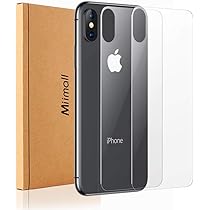 iPhoneX 64gb スペースグレイ　新品ガラスフィルム付き Amazon | 【2枚セット】対応iPhoneX Xs 背面 保護ガラスフィルム