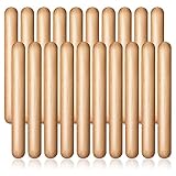 Thinaokii 20ピース8インチキッズリズムスティックミュージックルミスティッククラシックウッドクラベスミュージカルパーカッションインストゥルメントミュージカルスティック