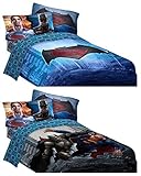 Batman v Superman: Dawn Of Justice Reversible Kids Bedding Comforter - Twin/Full [並行輸入品]