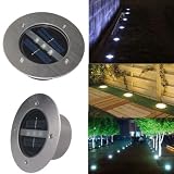 SolarEK Solar Powered Stainless Steel Acrylic Outdoor All Season Lawn Landscape Garden LED Path Ligh
