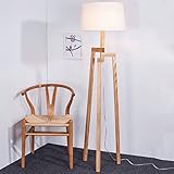 LEDフロアランプ居間寝室シンプルでモダンな北欧のソリッドウッド三脚（光源なし） ( サイズ さいず : L l )