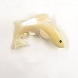 アユ ブローチ 夜光貝製