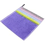 東京西川 ループタオル ムースパフ マルチストライプ柄 ブルー