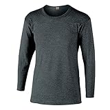 おたふく手袋 ボディータフネス 発熱・保温 テックサーモ インナーシャツ 長袖丸首 モクグレー...