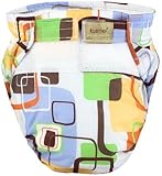 Kushies Organic Ultra Lite All in One Single Diaper, Infant, Groovy Blue by Kushies [並行輸入品]