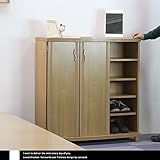 シューズボックス シューズストッカー90 FSN-90 ブラウン 木目 幅90 奥行36 高さ95 シューズラック 玄関 靴 収納 靴入れ スリム 玄関収納 薄型 下駄箱 木製 棚 おしゃれ くつ箱 L1