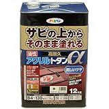 アサヒペン 油性高耐久アクリルトタン用α 塗料 12kg 黒