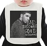 Bad Decisions Good Intentions Black ネクタイを有する有機ビブ Medium