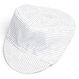 uxcell　アンチスタティッ帽子　ホワイト　ブラック　ポリエステル　綿ブレンド