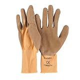 花ごころ ガーデニング用品・資材 Rostaing ラバーワークグローブ ブラウン 63619